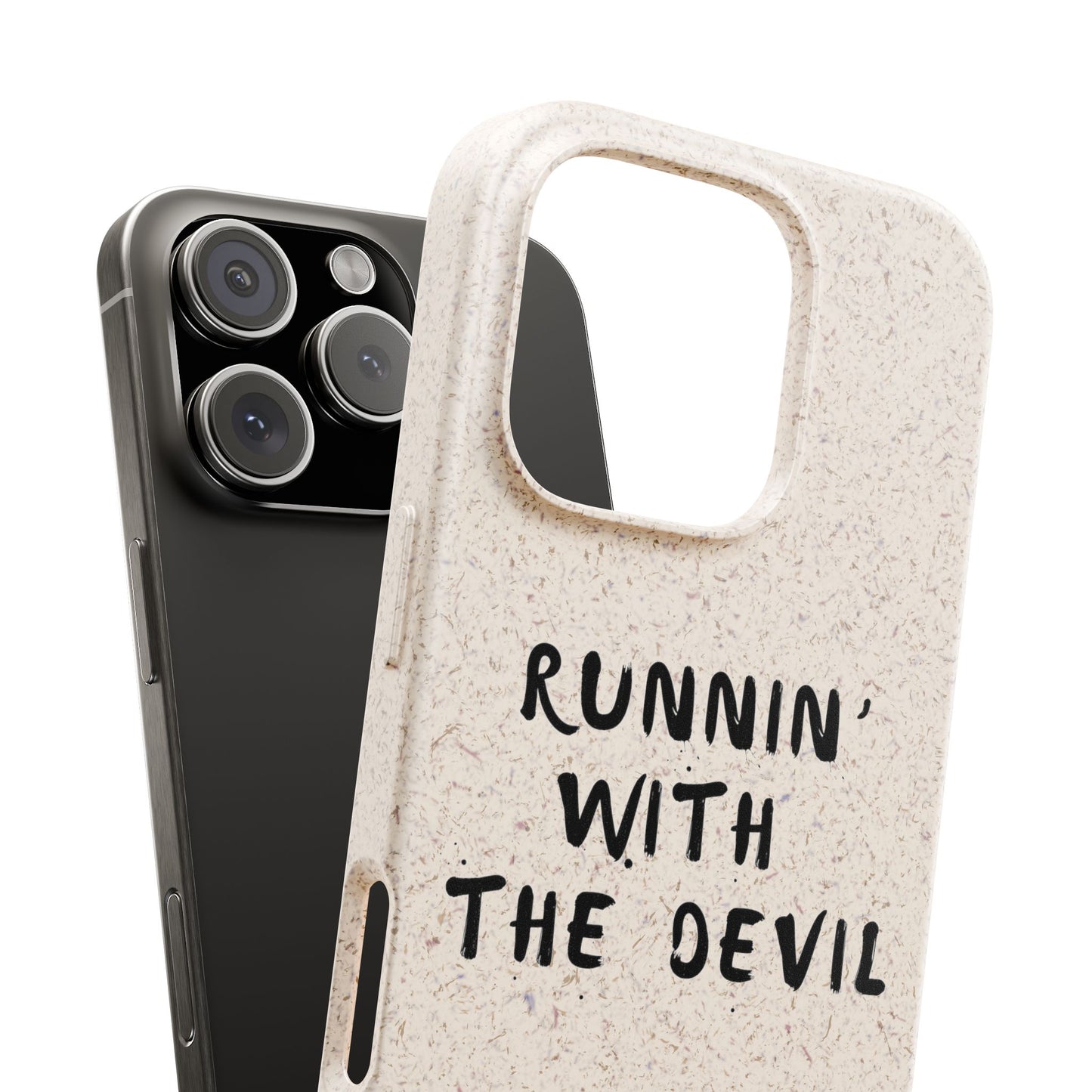 Biodegradable, Eco Friendly, IPhone Case: Runnin' with the Devil