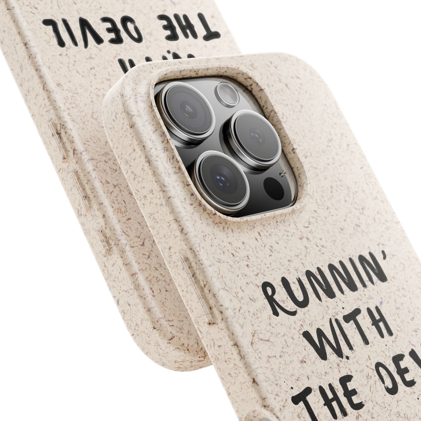 Biodegradable, Eco Friendly, IPhone Case: Runnin' with the Devil