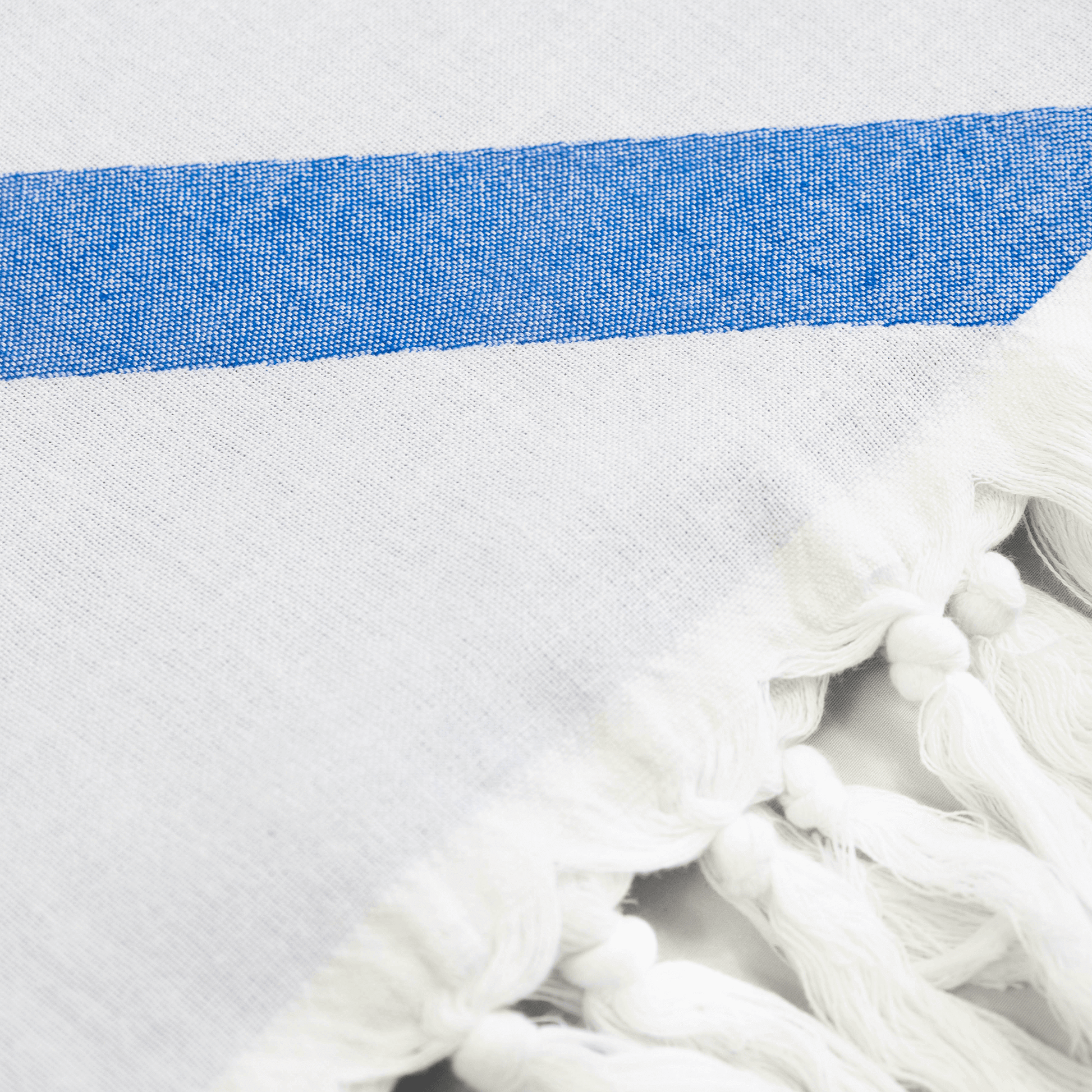 Turkish Towel | Single Set | Blue + White-3