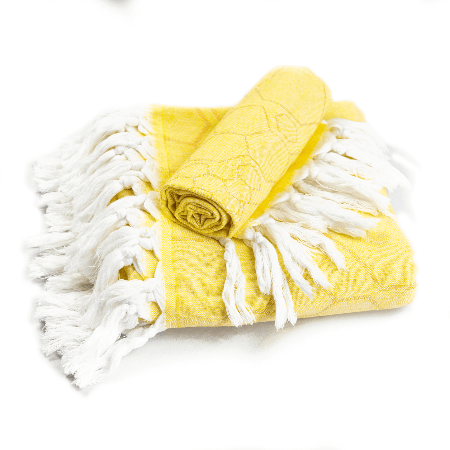 Turkish Towel | Single Set | Yellow + Orange-1