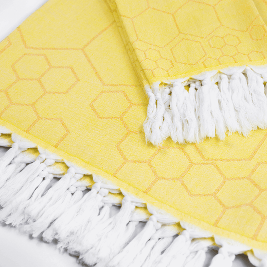 Turkish Towel | Single Set | Yellow + Orange-0
