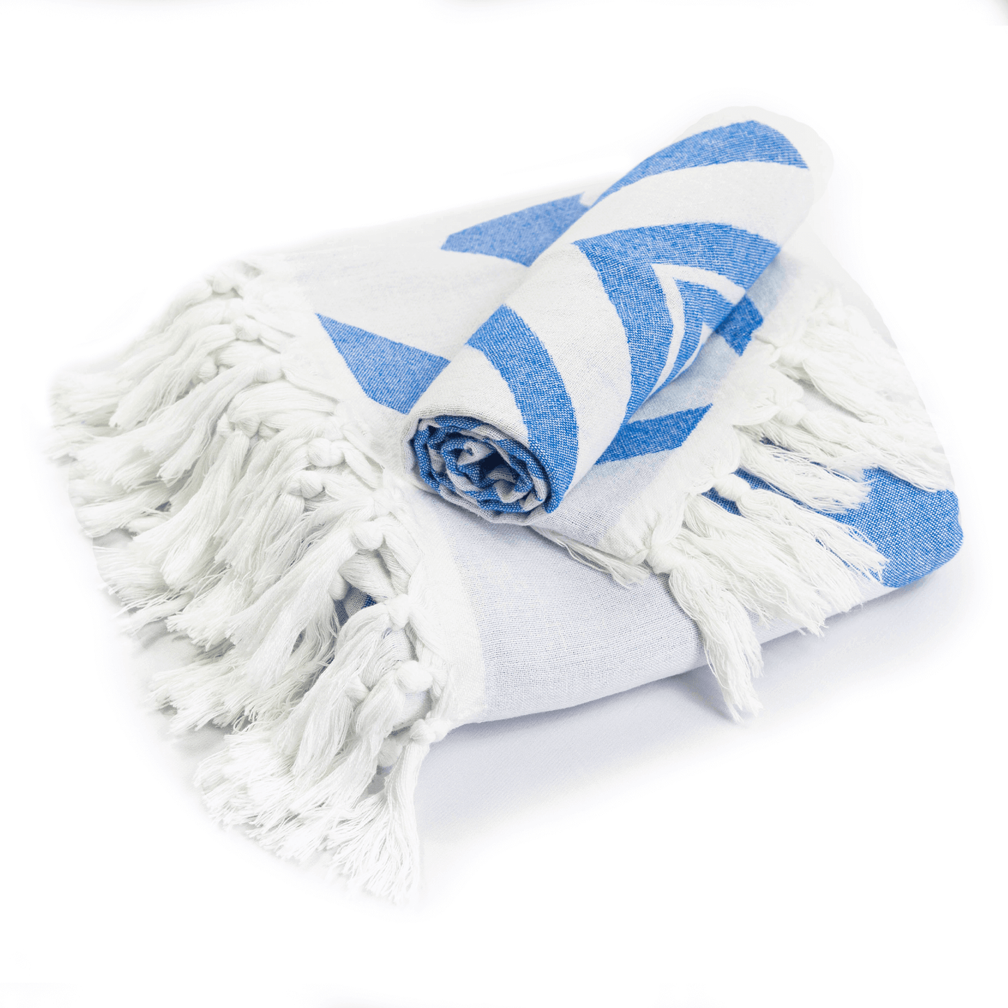 Turkish Towel | Single Set | Blue + White-1