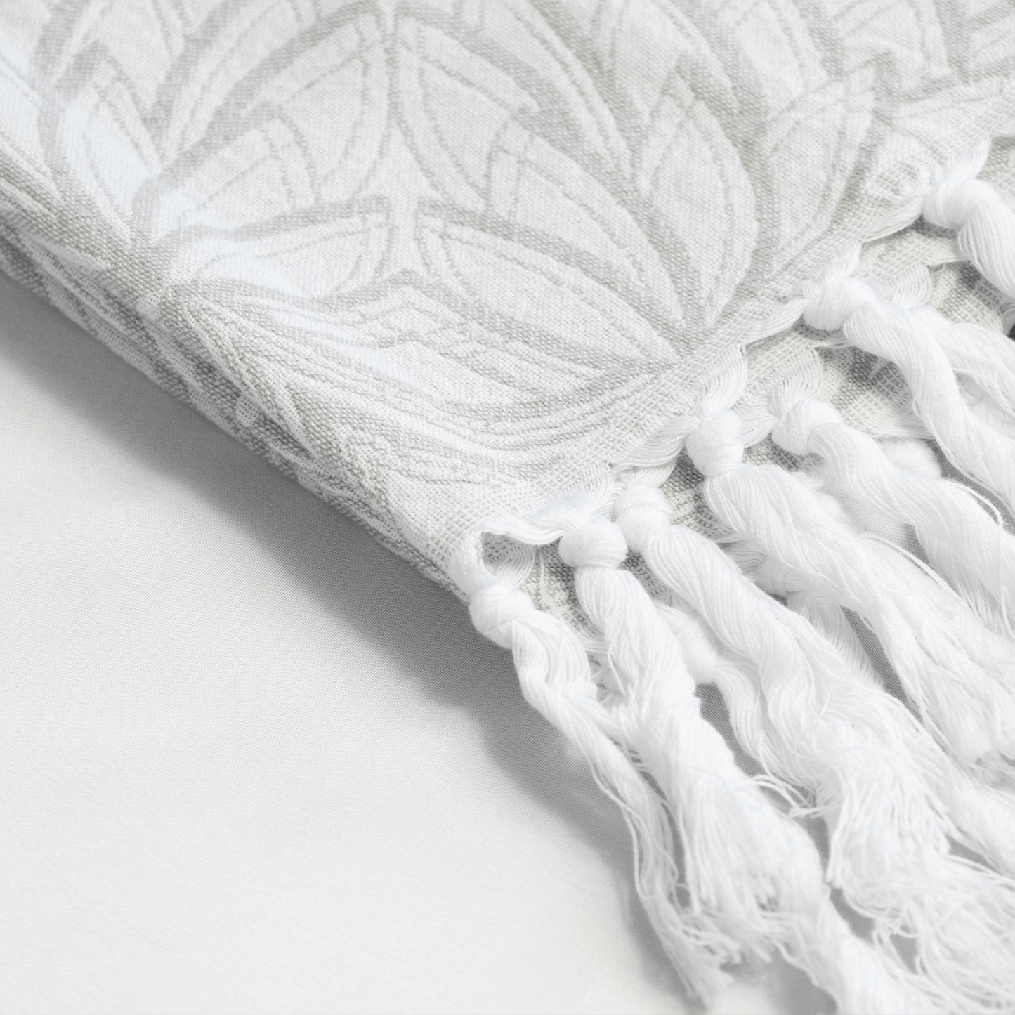 Turkish Towel | Single Set | Grey + White-3