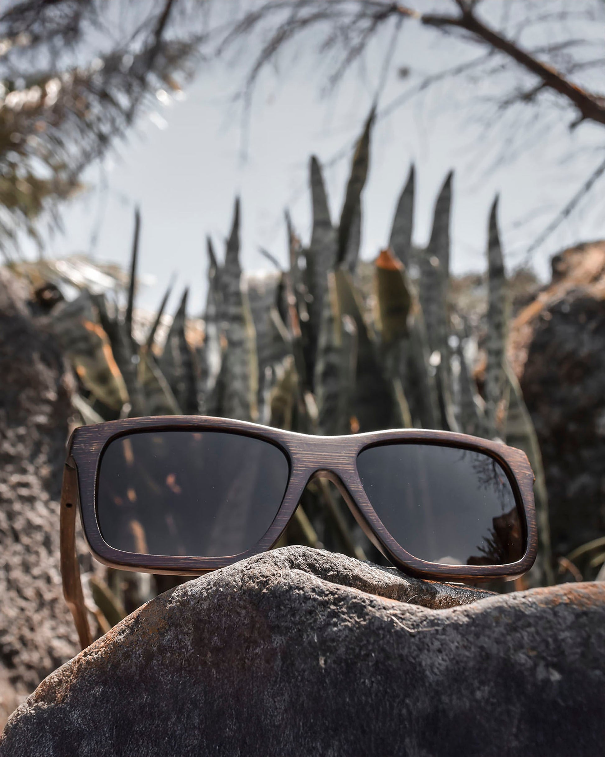 The Sir | Polarized Bamboo Sunglasses-3